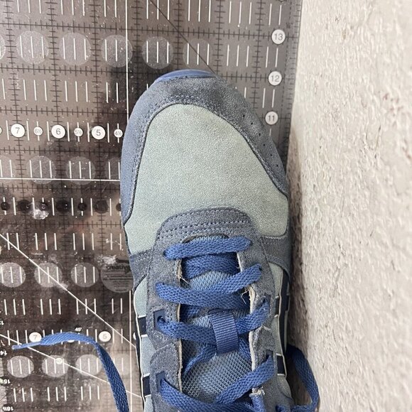 Asics Lyte Classic Men Size 11 1201A103-024 Blue Suede Fabric Athletic Shoes - Picture 5 of 14